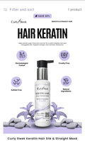 Curly Sleek Keratin Hair Silk &amp; Straight Mask