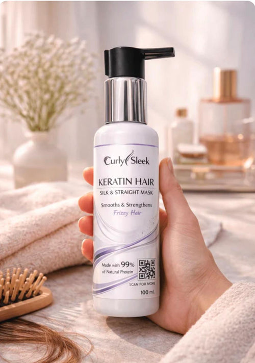 Curly Sleek Keratin Hair Silk &amp; Straight Mask