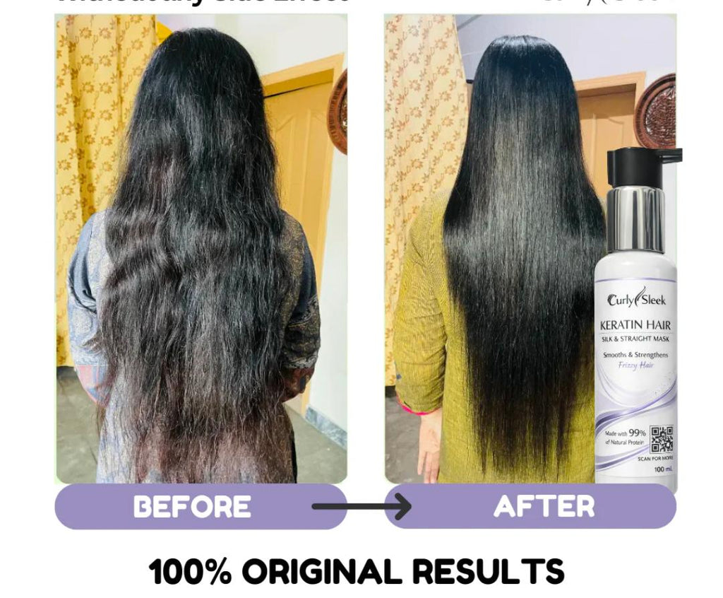 Curly Sleek Keratin Hair Silk &amp; Straight Mask